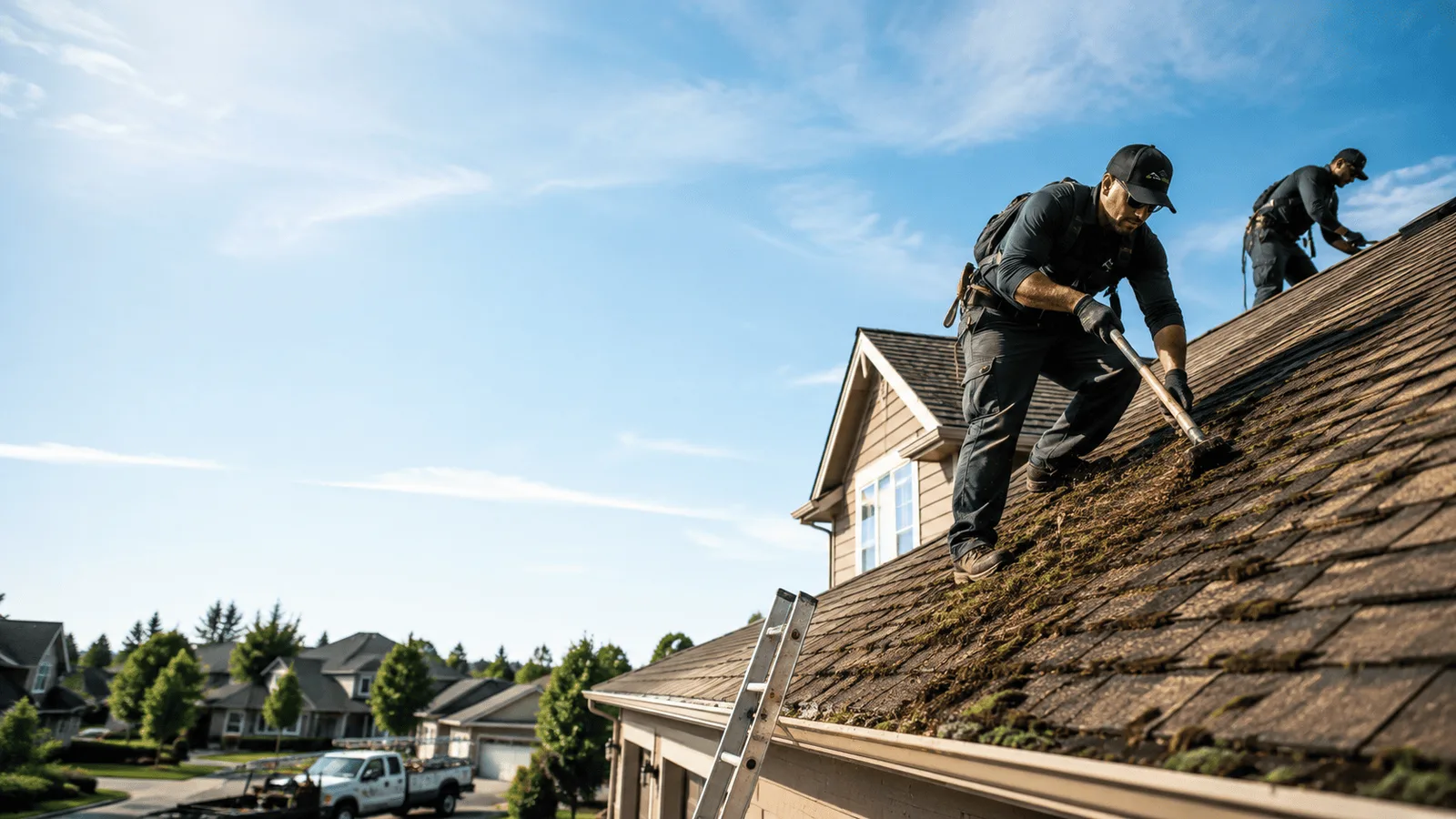 Roof Moss Removal in Redford, MI near me